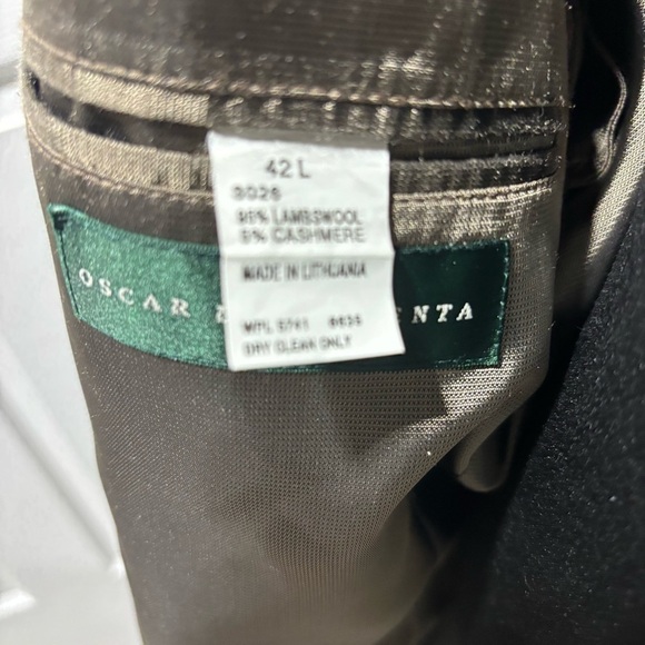 Men's Vintage Oscar De La Renta Hoodstooth Blazer-Sz 42 L - Picture 7 of 7